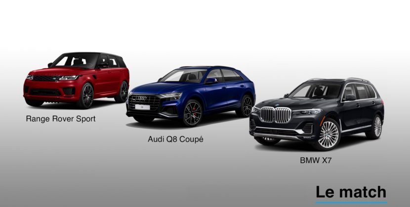 Range Rover Sport, Audi Q8 coupé et BMW X7 : le combat des Géants